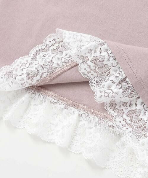 BeBe / べべ Tシャツ | 裾レースBeロゴパッチ刺しゅう天竺半袖Tシャツ(80~150cm) | 詳細7