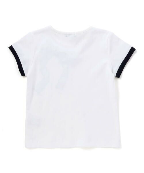 BeBe / べべ Tシャツ | グログランBIGリボンモチーフスムース半袖Tシャツ(80~160cm) | 詳細6