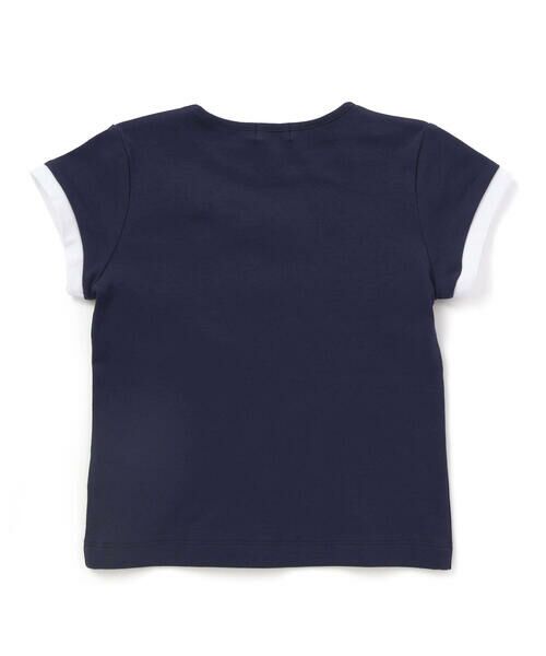 BeBe / べべ Tシャツ | グログランBIGリボンモチーフスムース半袖Tシャツ(80~160cm) | 詳細5