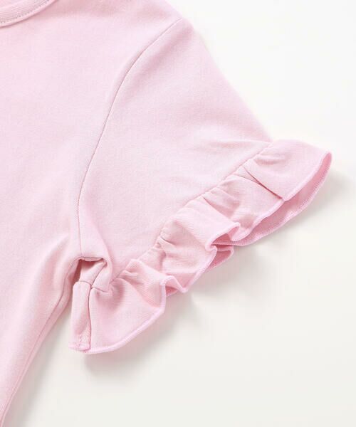 BeBe / べべ Tシャツ | 袖フリルエッフェル塔ハートモチーフ天竺半袖Tシャツ(80~150cm) | 詳細6