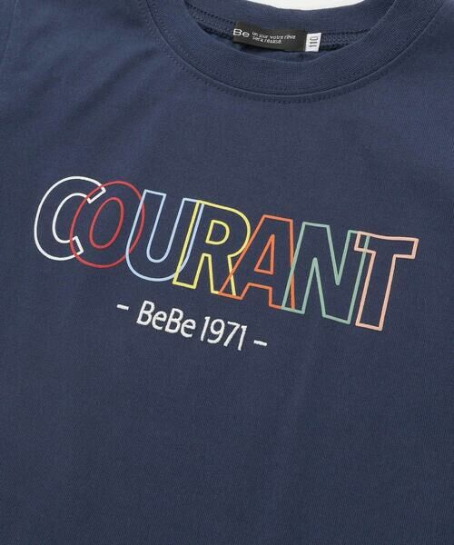 BeBe / べべ Tシャツ | マルチカラーロゴプリント天竺半袖Tシャツ(90~150cm) | 詳細12