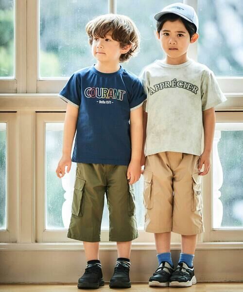 BeBe / べべ Tシャツ | マルチカラーロゴプリント天竺半袖Tシャツ(90~150cm) | 詳細7