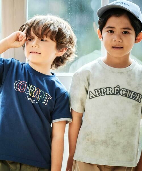 BeBe / べべ Tシャツ | マルチカラーロゴプリント天竺半袖Tシャツ(90~150cm) | 詳細8