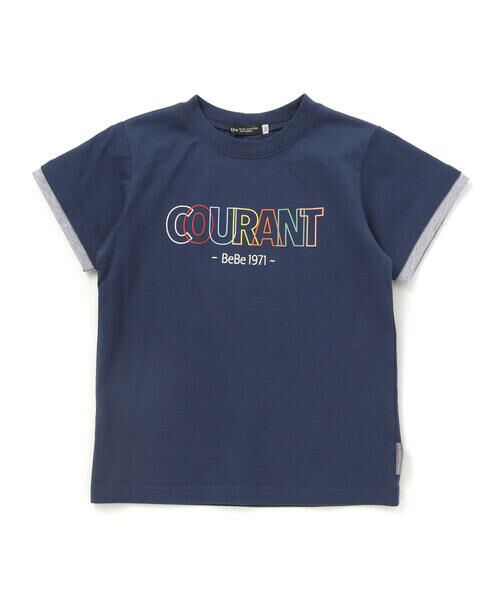 BeBe / べべ Tシャツ | マルチカラーロゴプリント天竺半袖Tシャツ(90~150cm) | 詳細9