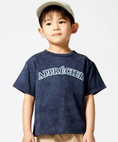 BeBe / べべ Tシャツ | ムラ染め天竺ロゴプリント半袖Tシャツ(90~150cm)