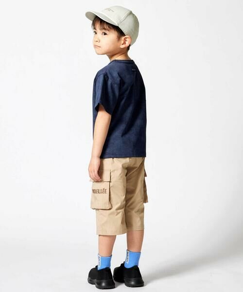 BeBe / べべ Tシャツ | ムラ染め天竺ロゴプリント半袖Tシャツ(90~150cm) | 詳細2