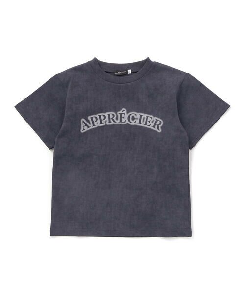 BeBe / べべ Tシャツ | ムラ染め天竺ロゴプリント半袖Tシャツ(90~150cm) | 詳細4