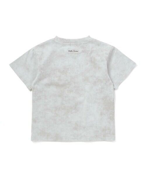 BeBe / べべ Tシャツ | ムラ染め天竺ロゴプリント半袖Tシャツ(90~150cm) | 詳細10