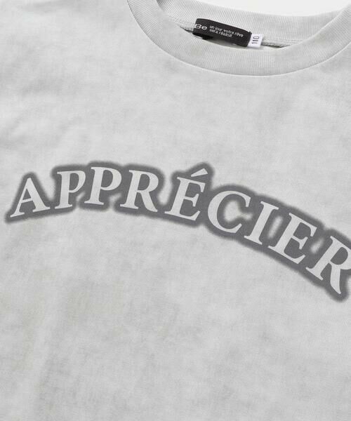 BeBe / べべ Tシャツ | ムラ染め天竺ロゴプリント半袖Tシャツ(90~150cm) | 詳細12