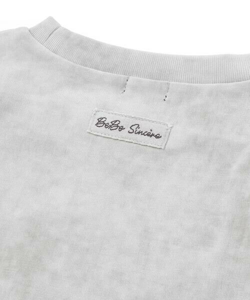 BeBe / べべ Tシャツ | ムラ染め天竺ロゴプリント半袖Tシャツ(90~150cm) | 詳細14