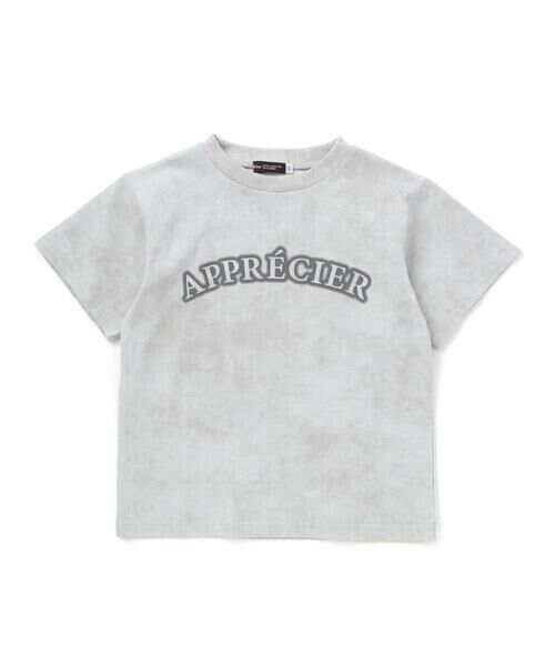 BeBe / べべ Tシャツ | ムラ染め天竺ロゴプリント半袖Tシャツ(90~150cm) | 詳細9