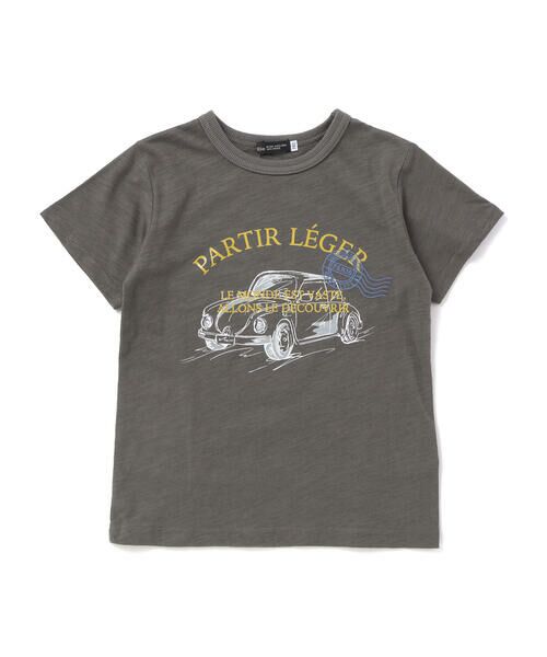 BeBe / べべ Tシャツ | スラブ天竺乗り物スケッチ半袖Tシャツ(80~140cm) | 詳細2