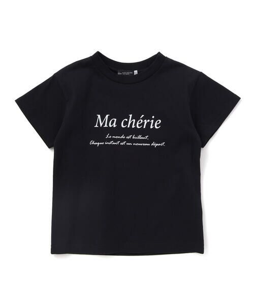 BeBe / べべ Tシャツ | マシェリロゴプリント天竺半袖Tシャツ(100~160cm) | 詳細11