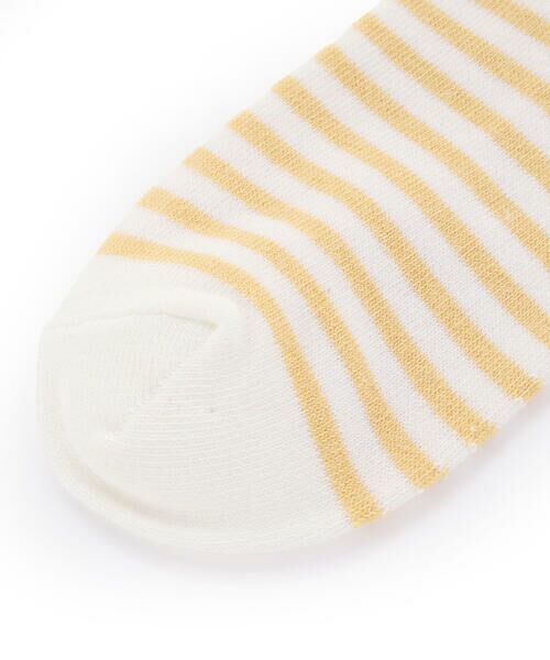 BeBe / べべ ソックス | 【抗菌防臭】ロゴ刺しゅうボーダーアンクルソックス(11~24cm) | 詳細2