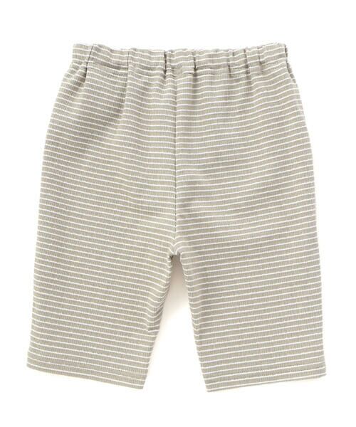 BeBe / べべ ベビー・キッズウエア | ロゴ刺しゅう半袖リンガーTシャツ+ボーダーリラックスパンツセット(80~90cm) | 詳細7