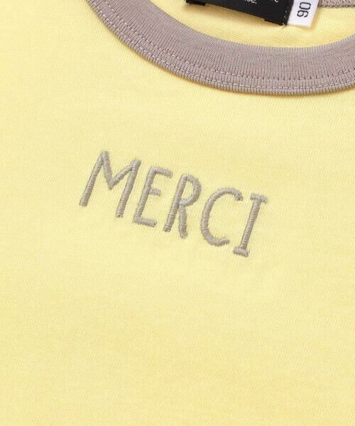 BeBe / べべ ベビー・キッズウエア | ロゴ刺しゅう半袖リンガーTシャツ+ボーダーリラックスパンツセット(80~90cm) | 詳細9