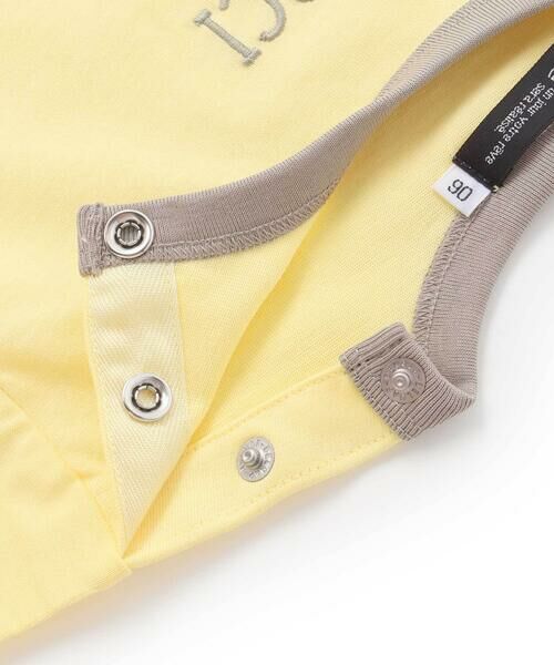 BeBe / べべ ベビー・キッズウエア | ロゴ刺しゅう半袖リンガーTシャツ+ボーダーリラックスパンツセット(80~90cm) | 詳細10