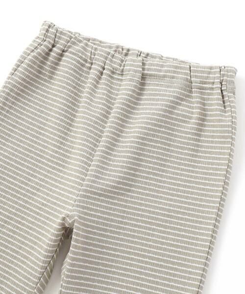 BeBe / べべ ベビー・キッズウエア | ロゴ刺しゅう半袖リンガーTシャツ+ボーダーリラックスパンツセット(80~90cm) | 詳細14