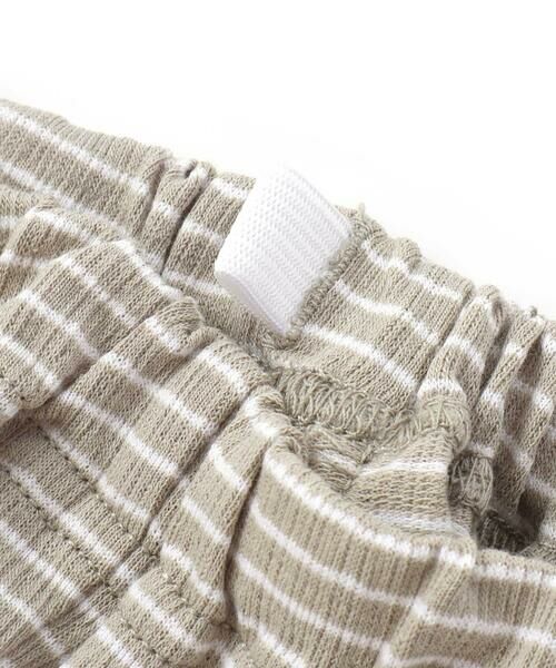 BeBe / べべ ベビー・キッズウエア | ロゴ刺しゅう半袖リンガーTシャツ+ボーダーリラックスパンツセット(80~90cm) | 詳細17