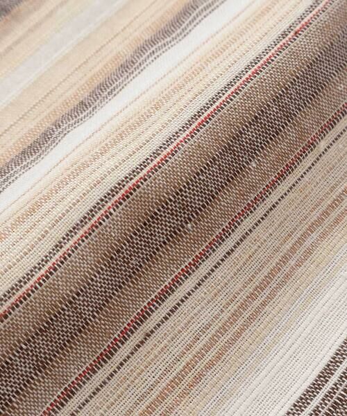 BeBe / べべ シャツ・ブラウス | 【お揃い】リネン調マルチストライプオープンカラー半袖シャツ(80~100cm) | 詳細14