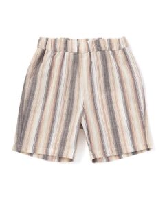 BeBe / べべ ショート・ハーフ・半端丈パンツ | 【お揃い】リネン調マルチストライプハーフパンツ(80~100cm)