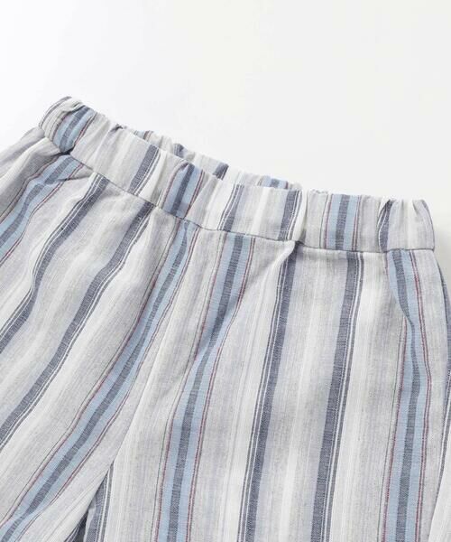 BeBe / べべ ショート・ハーフ・半端丈パンツ | 【お揃い】リネン調マルチストライプハーフパンツ(80~100cm) | 詳細5