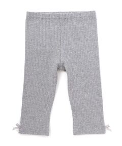 BeBe / べべ レギンス・スパッツ | リボン付き6分丈リブレギンス(80~110cm)