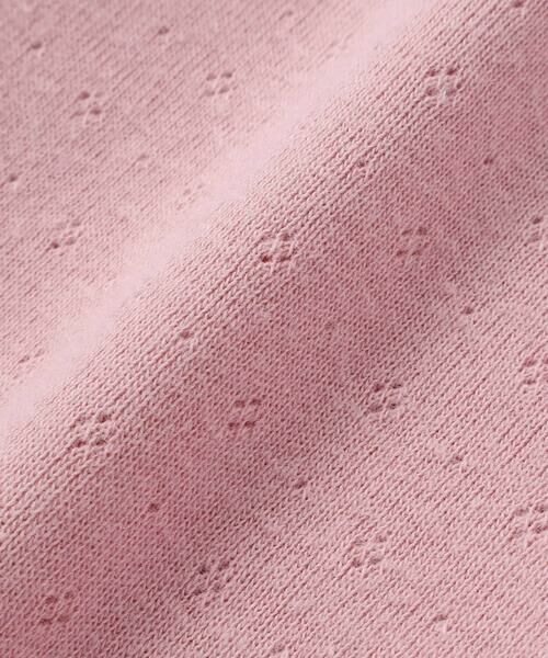 BeBe / べべ Tシャツ | ロゴパッチ刺しゅうレーシースムース半袖Tシャツ(80~100cm) | 詳細10