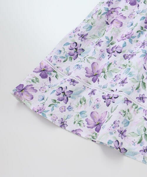 BeBe / べべ ミニ丈・ひざ丈ワンピース | 【お揃い】ジャルダンフルーリプリントサッカーフレアワンピース(90~150cm) | 詳細12