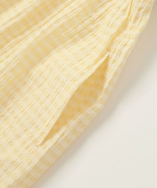 BeBe / べべ ミニ丈・ひざ丈ワンピース | シアーチェックドッキング肩開きワンピース(90~150cm) | 詳細8