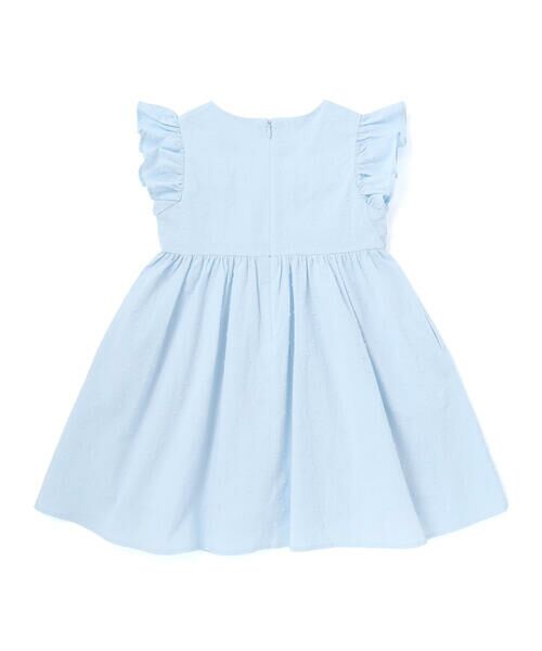 BeBe / べべ ミニ丈・ひざ丈ワンピース | ドットドビーフリルギャザーワンピース(90~140cm) | 詳細11