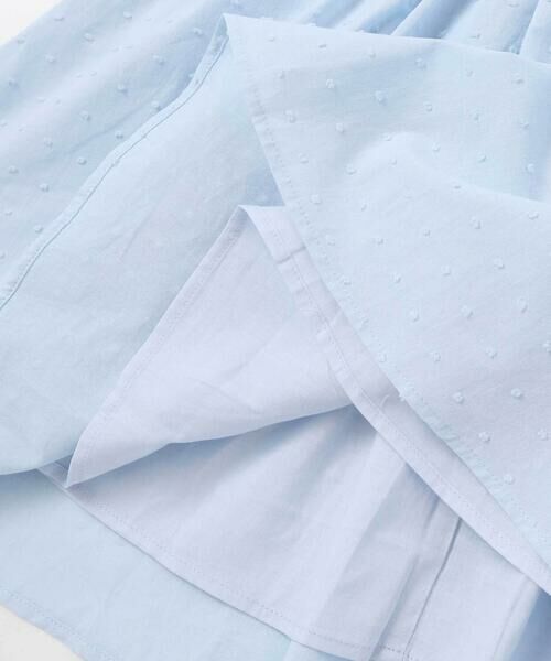 BeBe / べべ ミニ丈・ひざ丈ワンピース | ドットドビーフリルギャザーワンピース(90~140cm) | 詳細16