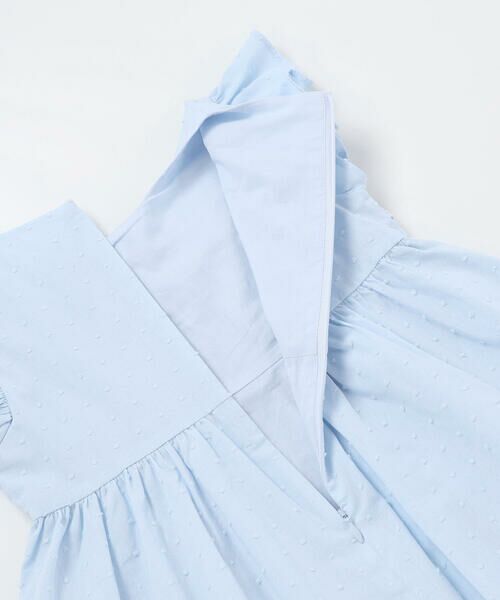 BeBe / べべ ミニ丈・ひざ丈ワンピース | ドットドビーフリルギャザーワンピース(90~140cm) | 詳細17