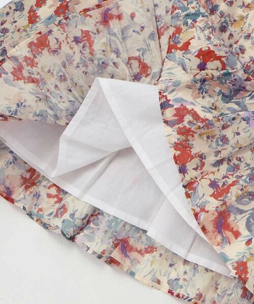 BeBe / べべ ミニ丈・ひざ丈ワンピース | 【お揃い】【DEVEAUX】ローンフラワープリントフリルワンピース(90~140cm) | 詳細11