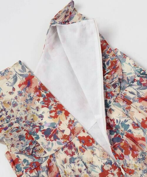 BeBe / べべ ミニ丈・ひざ丈ワンピース | 【お揃い】【DEVEAUX】ローンフラワープリントフリルワンピース(90~140cm) | 詳細12