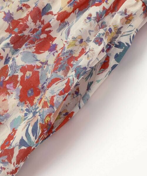 BeBe / べべ ミニ丈・ひざ丈ワンピース | 【お揃い】【DEVEAUX】ローンフラワープリントフリルワンピース(90~140cm) | 詳細9