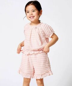 BeBe / べべ Tシャツ | (キャミソール付き)ストレッチレースフリルセットアップ(90~140cm)