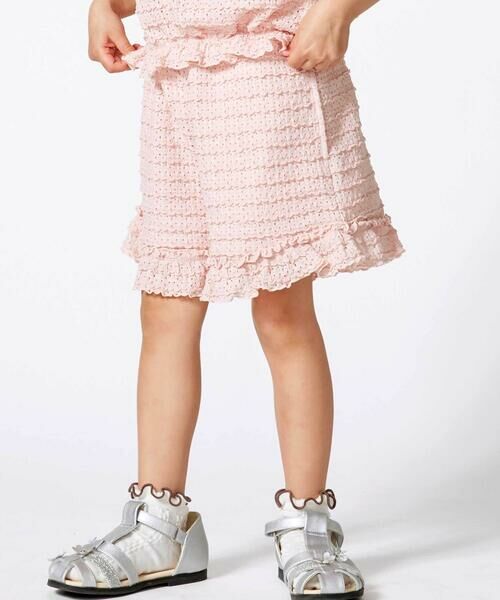 BeBe / べべ Tシャツ | (キャミソール付き)ストレッチレースフリルセットアップ(90~140cm) | 詳細3