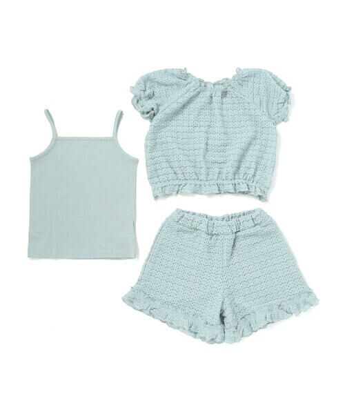 BeBe / べべ Tシャツ | (キャミソール付き)ストレッチレースフリルセットアップ(90~140cm) | 詳細12