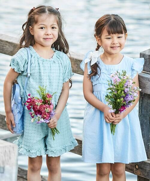 BeBe / べべ Tシャツ | (キャミソール付き)ストレッチレースフリルセットアップ(90~140cm) | 詳細9