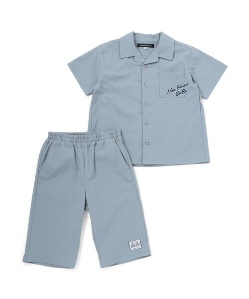 BeBe / べべ シャツ・ブラウス | 【接触冷感】リップストップオープンカラーセットアップ(100~160cm) | 詳細6