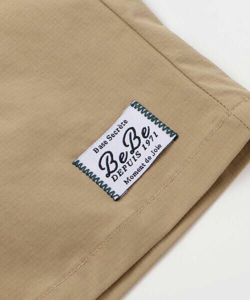 BeBe / べべ シャツ・ブラウス | 【接触冷感】リップストップオープンカラーセットアップ(100~160cm) | 詳細14