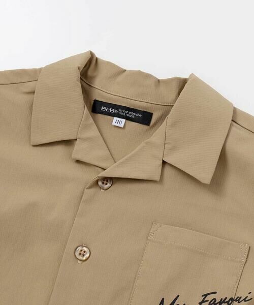 BeBe / べべ シャツ・ブラウス | 【接触冷感】リップストップオープンカラーセットアップ(100~160cm) | 詳細18