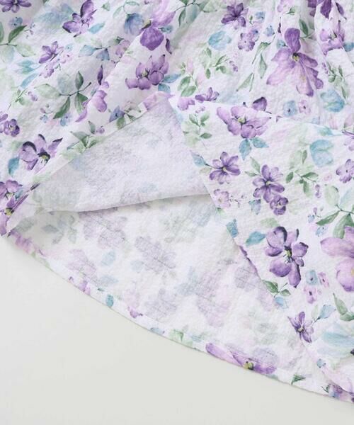 BeBe / べべ シャツ・ブラウス | 【お揃い】ジャルダンフルーリプリントサッカーシャーリングブラウス(90~150cm) | 詳細12