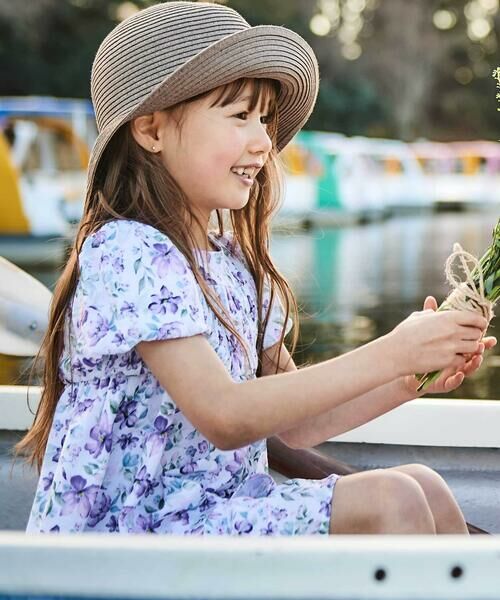 BeBe / べべ シャツ・ブラウス | 【お揃い】ジャルダンフルーリプリントサッカーシャーリングブラウス(90~150cm) | 詳細2