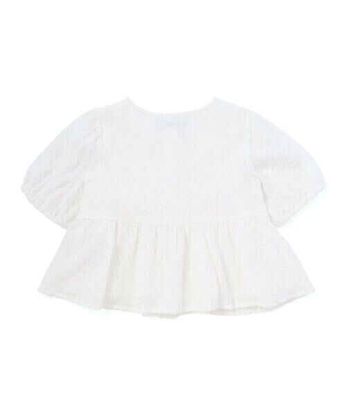 BeBe / べべ シャツ・ブラウス | フロント3連リボンペプラムブラウス(100~150cm) | 詳細4