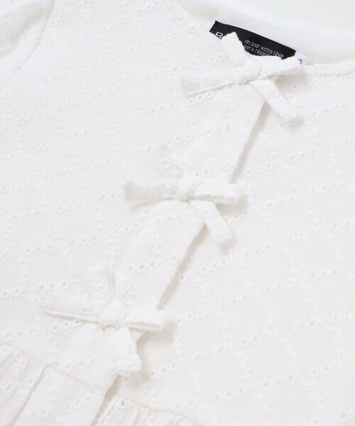 BeBe / べべ シャツ・ブラウス | フロント3連リボンペプラムブラウス(100~150cm) | 詳細5