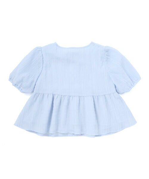 BeBe / べべ シャツ・ブラウス | フロント3連リボンペプラムブラウス(100~150cm) | 詳細8