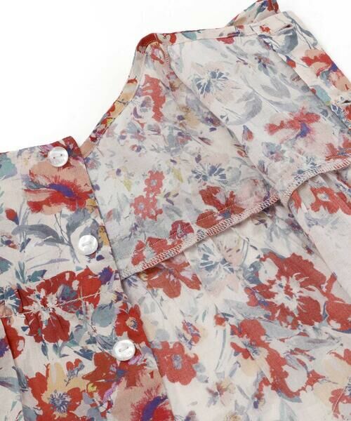 BeBe / べべ シャツ・ブラウス | 【お揃い】【DEVEAUX】ローンフラワープリントフリル袖ブラウス(100~140cm) | 詳細11