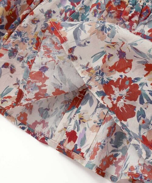 BeBe / べべ シャツ・ブラウス | 【お揃い】【DEVEAUX】ローンフラワープリントフリル袖ブラウス(100~140cm) | 詳細12